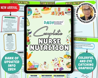 Nursing Nutrition Notes Bundle: Study Guide (Digital Download)