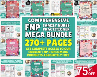 FNP Mega Bundle, FNP Disease and Pharmacology, Pediatric NP Clinical, Fnp Pharmacology Review Study, Fnp exam review, Aanp& Ancc Exam Board