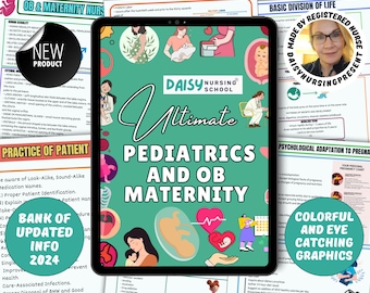 OB Maternity Pediatrics Nursing Notes Bundle (Digital Download)