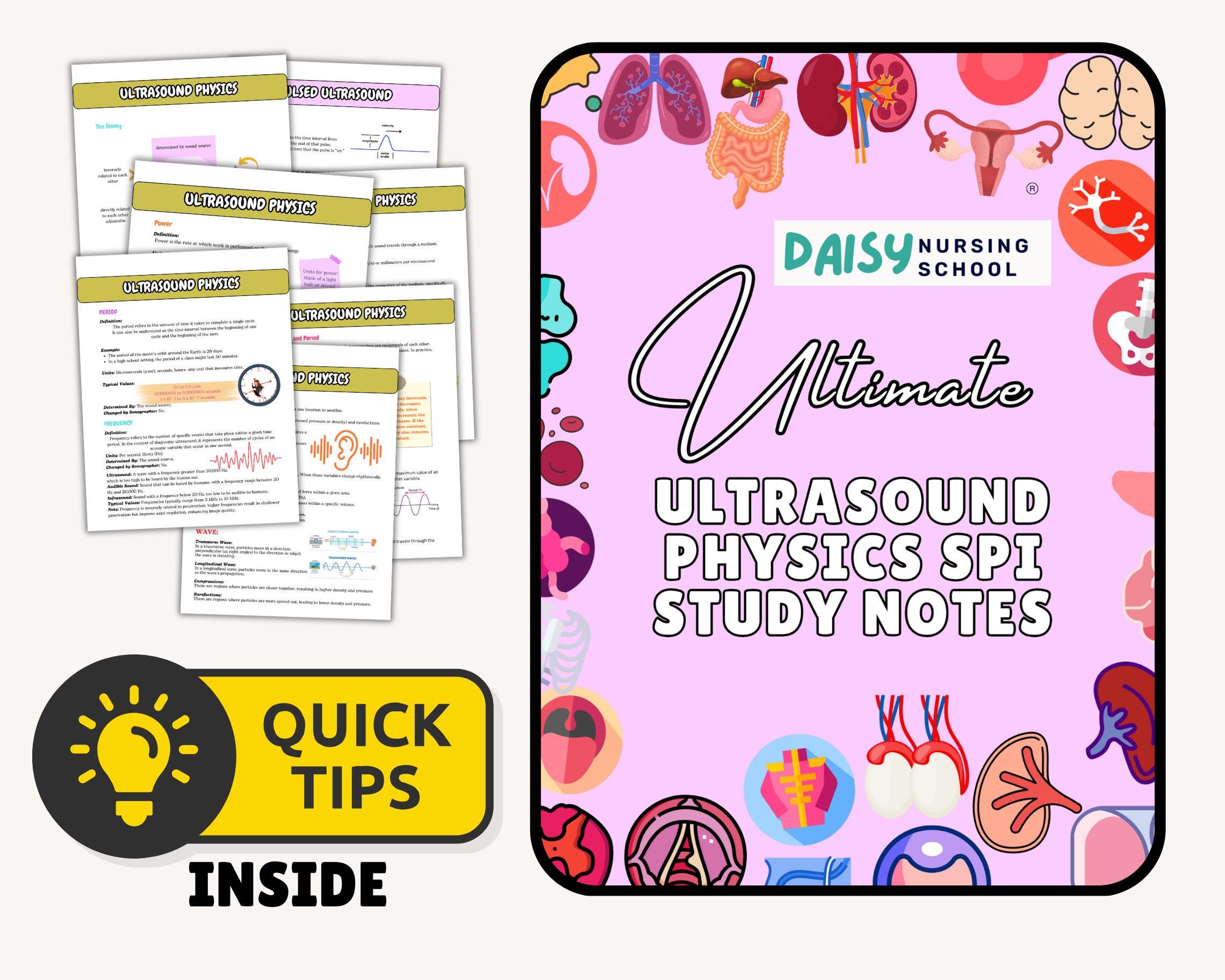 Spi Notes Ultrasound Physics SPI Study Notes: Sonographer Exam Prep (digital ...