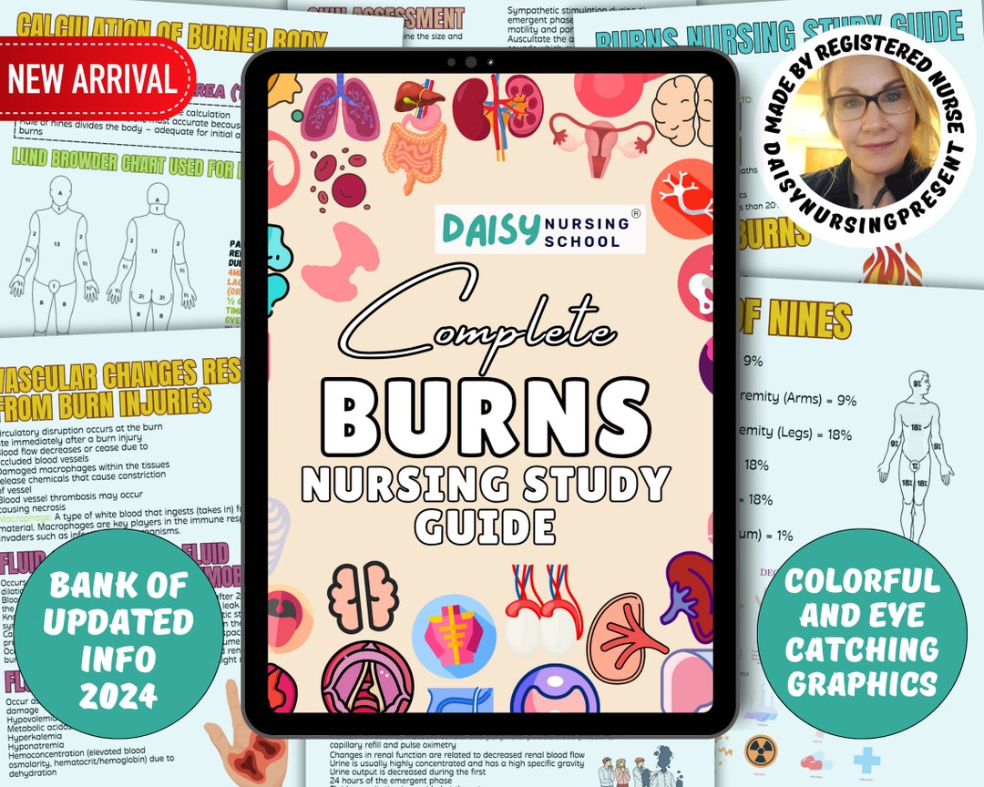 MED SURG Burns Nursing Study Guide 2024, Anatomy Physiology, Nursing