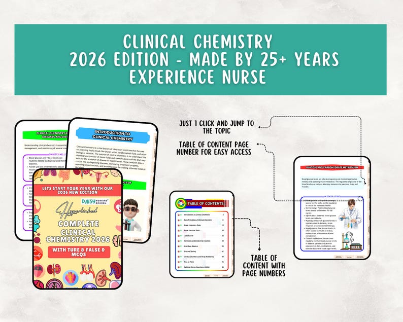 Clinical Chemistry Notes 2026, ASCP Exam Study Guide (PDF Download) - Etsy