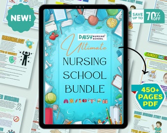 Ultimate Nursing School Notes, Nursing Notes, Nursing Bundle, Nursing Study Guide, Nurse Notes, Nursing Essentials , Med Surg, Pharmacology