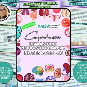 Ultrasound Neurology School Bundle 2025, Abdomen Ultrasound Study Guides Ultrasound School Material for Exam, Sonography Exam Preparation