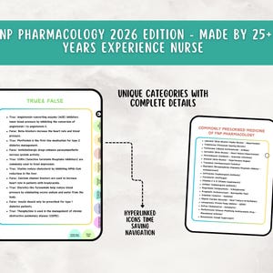 FNP Pharmacology Review Study Guide 2026 for Family Nurse Practitioner, Hyperlinked PDF image 7