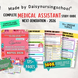 Medical Assistant Study Guide: CMA/MA Exam Prep, 170+ Pages, Update and Complete 2026