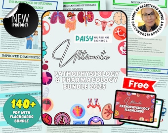 Pathophysiologie und Pharmakologie Nursing Guide Bundle, Hyperlinked Ausgabe 2026 (digitaler Download)