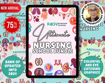 Ultimate Nursing School Notes Success Bundle, Nursing Notes, Nursing Study Guide, Nursing Bundle, Med Surg, Pharmacology, Fundamentals Notes