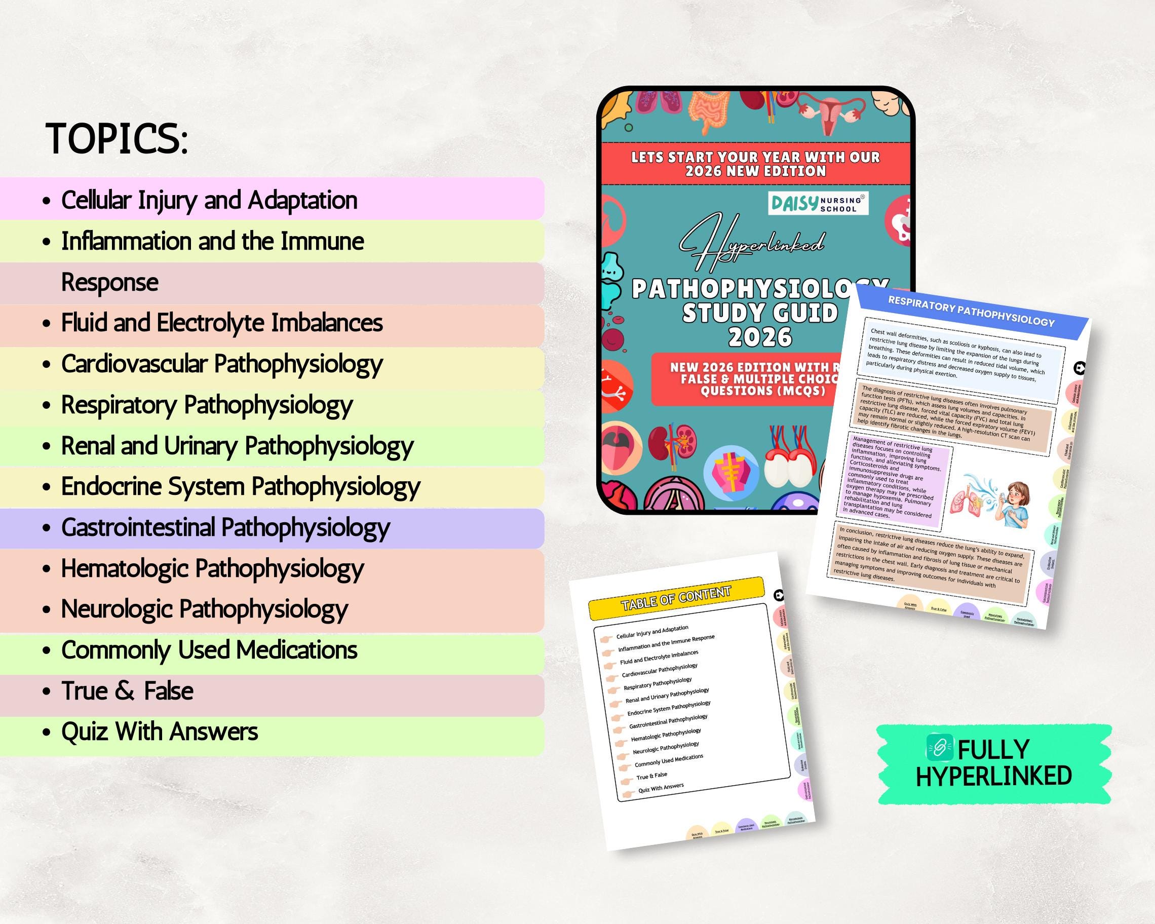 Upgraded Notes UPGRADED Pathophysiology Nursing Notes Bundle: RN/PN Study Guide ...