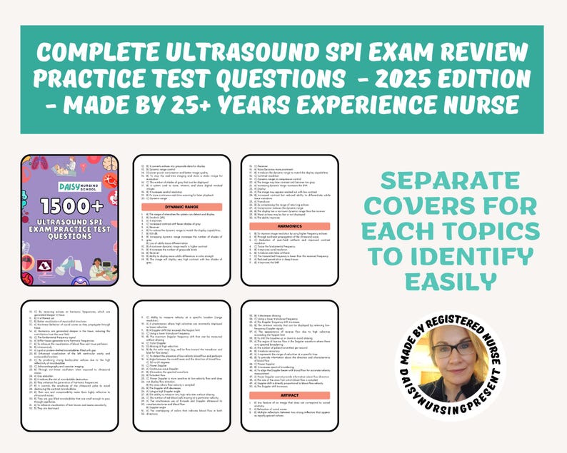 Ultrasound Physics SPI Exam Study Guide (digital Download) - Etsy