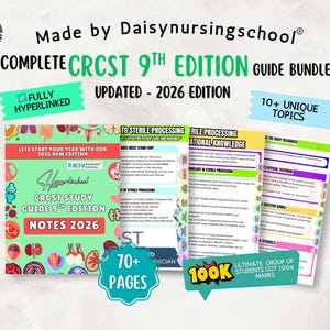 Guía de estudio CRCST 2025: Examen de Técnico en Procesamiento Estéril (con hipervínculos) (Descarga digital)