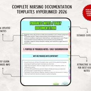 Nursing Documentation Template: Student Nurse Charting Guide (digital ...