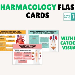 Pharmacology Flashcards Bundle, Nursing Pharmacology Printable ...