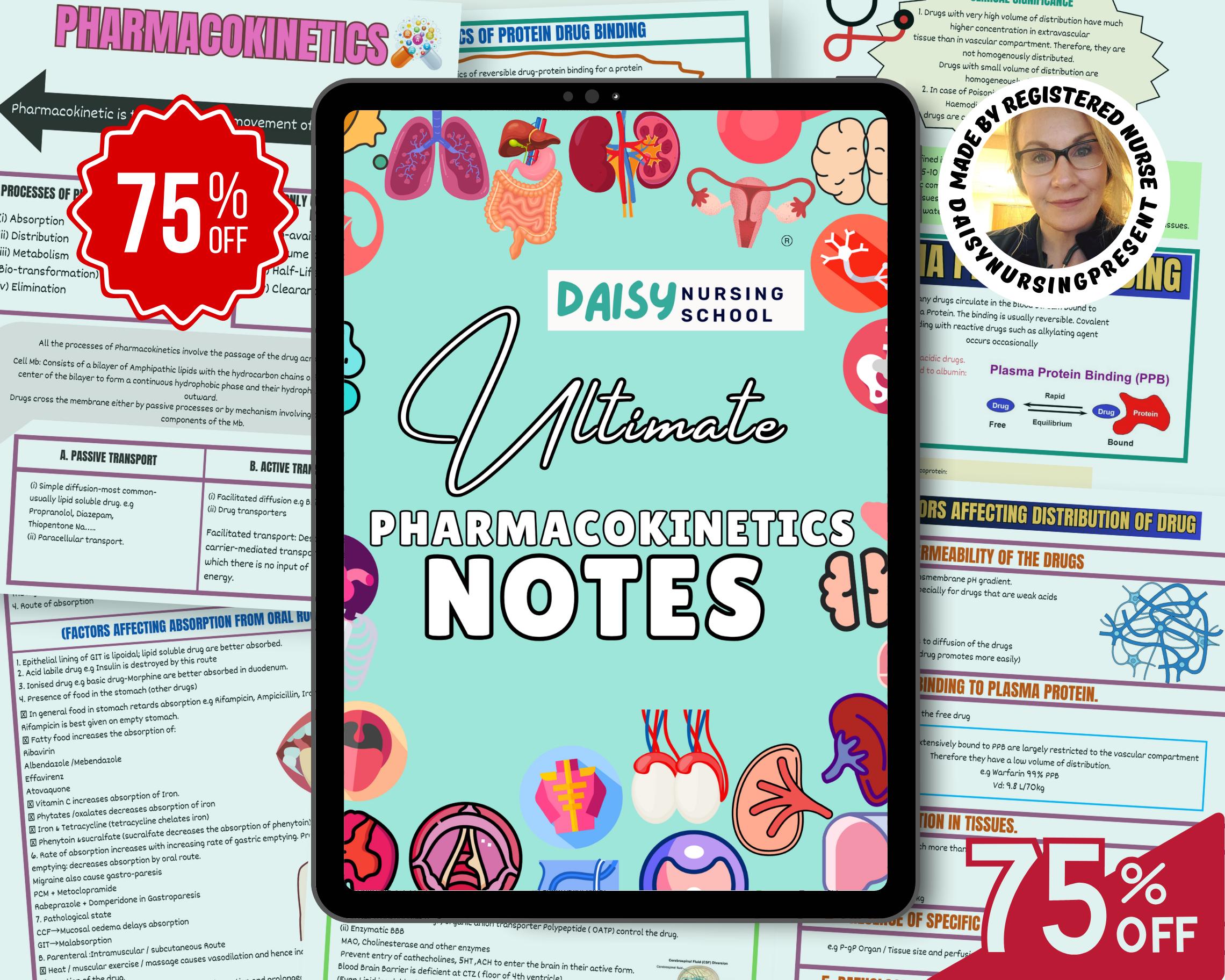 Pharmacokinetics Nursing Study Guide: Pharmacology Notes (PDF)