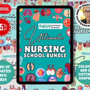 Ultimate Nursing School Success Bundle , Nursing Notes, Nursing Bundle, Nursing Study Guide, Nurse Notes, Med Surg,Pharmacology,Fundamentals