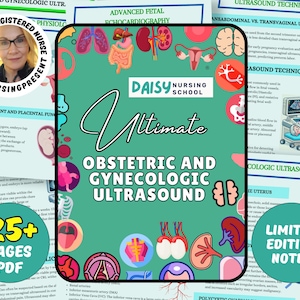 Notas de estudo de ultrassom obstétrico e ginecológico 2025, ultrassom de fígado, técnico de ultrassom, guia de estudo do ultrassonografista, downloads digitais