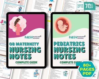 Ob Maternity And Pediatrics Nursing Notes, Ob Maternity Bundle, Nursing Study Guide, Nursing School Notes, Nclex Maternity, Nursing Ob Notes