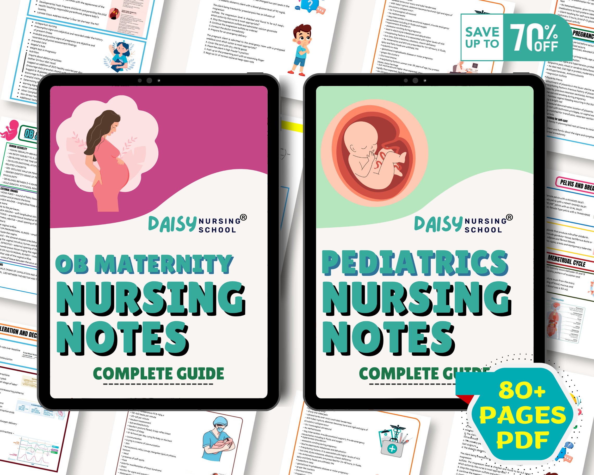 Ob Maternity and Pediatrics Nursing Notes, Ob Maternity Bundle, Nursing