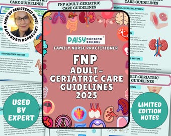 Adult/Geriatric Nurse Practitioner Clinical Guide and Reference/Notes, Guidelines & Resources, Reference for new NP/RN, FNP study guide