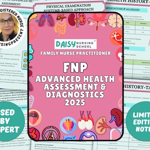 Complete FNP Health Assessment Diagnostics Study Guide 2025 for Family Nurse Practitioner