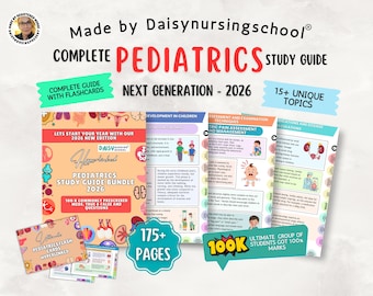 Pediatrics Nursing Study Guide Bundle, 2026 Edition (Digital Download)