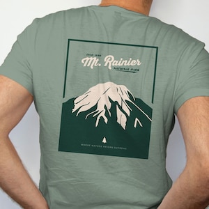 Mt Rainier National Park Shirt, Washington State, Mount Rainier Shirt, Pacific Northwest, Outdoorsy Shirt Unisex