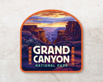 Grand Canyon National Park Aufkleber, Bergkunst, wasserdichtes Vinyl