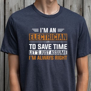 Electrician Tshirt|Support electrician Tshirt|Funny electrician Tshirt|Trendy electrician shirt|Cute electrician shirt|Men electrician shirt
