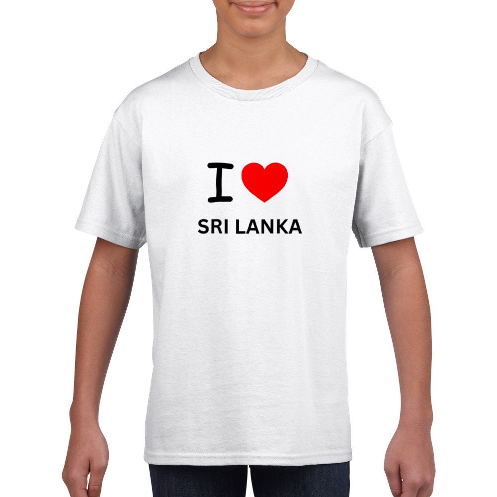 Sri Lanka Flag Tshirt. I Love Sri Lanka T Shirt Customizable . Etsy