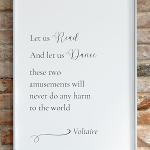 Voltaire Quote Decor | Inspirational Wall Art | Wisdom Art Print | Inspirational Gift | Minimalist Quote Art | Modern Typography Quote