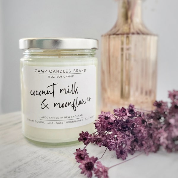 Coconut Milk & Moonflower Soy Candle