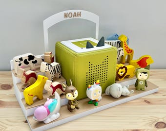 Personalised Toniebox 1 Shelf Large | Magnetic Figure Storage, Tonie Stand & Charging Holder