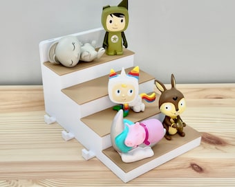 Tonie Box Stairs Extension Magnetic Shelf, Figure Stand Charging Holder Docking Station for Toniebox