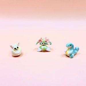 Custom Palworld Charms Earrings and Figurines, Handmade Polymer Clay Miniatures