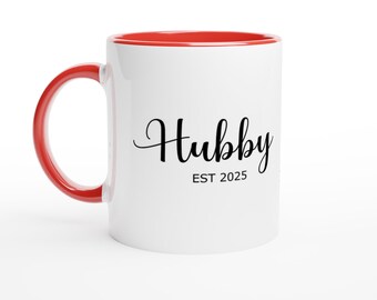 Hubby mug, husband mug, wedding mug, hubby present, wedding gift, couple mug,