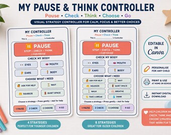 自閉症・ADHDの感覚サポート｜一時停止して考えるコントローラー｜編集可能な視覚調整ツール｜行動サポート｜自己調整ツール
