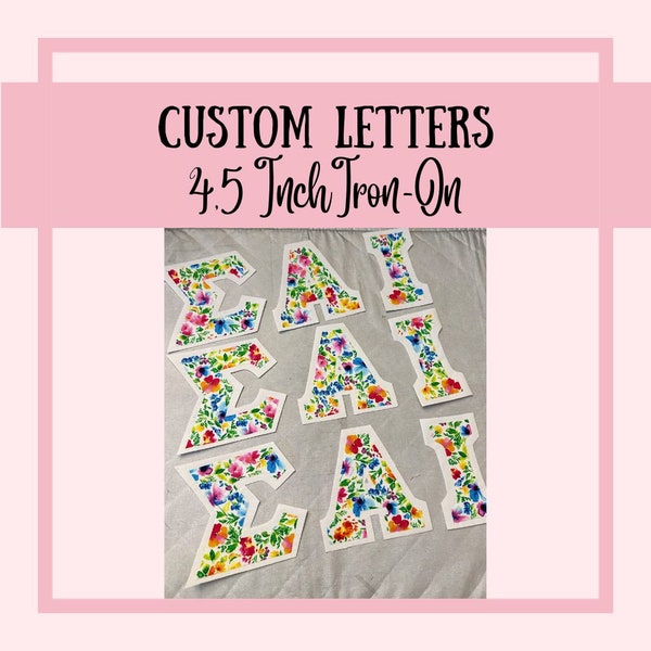 Custom Iron On Letters