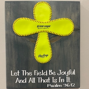 Softball Cross Plaque