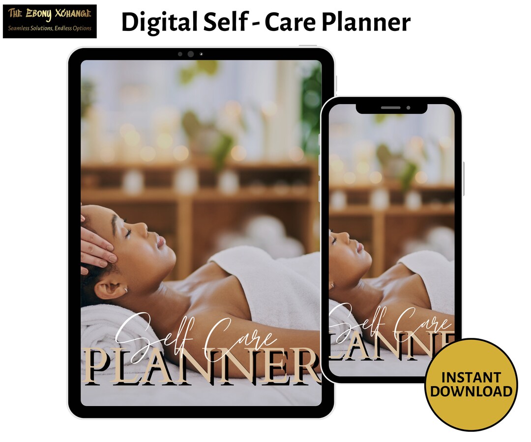 Digital Self-care Planner Wellness Journal Self-care Routine Tracker ...