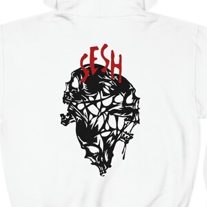 Seshhollowwaterboyz Black Skeleton Unisex Sweatshirt, Bones Xav Wulf Eddy Baker In Loving Memory Tour, Alternative Grunge Rap Artists Merch