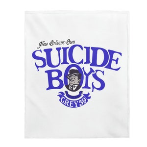 Suicideboys G59 Plush Throw Blanket, New Orleans&#39; Own Grey59 Velvet Blanket
