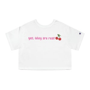 Camiseta corta para mujer Yes They&#39;re Real, regalos divertidos para amigas sarcásticas, camisetas positivas para el pecho para mujer, camisetas cortas divertidas para mujer con tetas