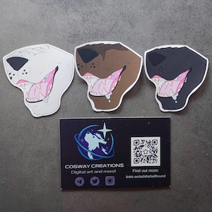 Furry Maw Stickers 4.5cm Stickers