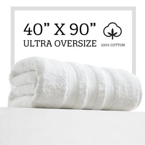 Tens Towels Large Bath Towels, 100% Cotton Towels, 30 x 60 Inches, Extra  Large B