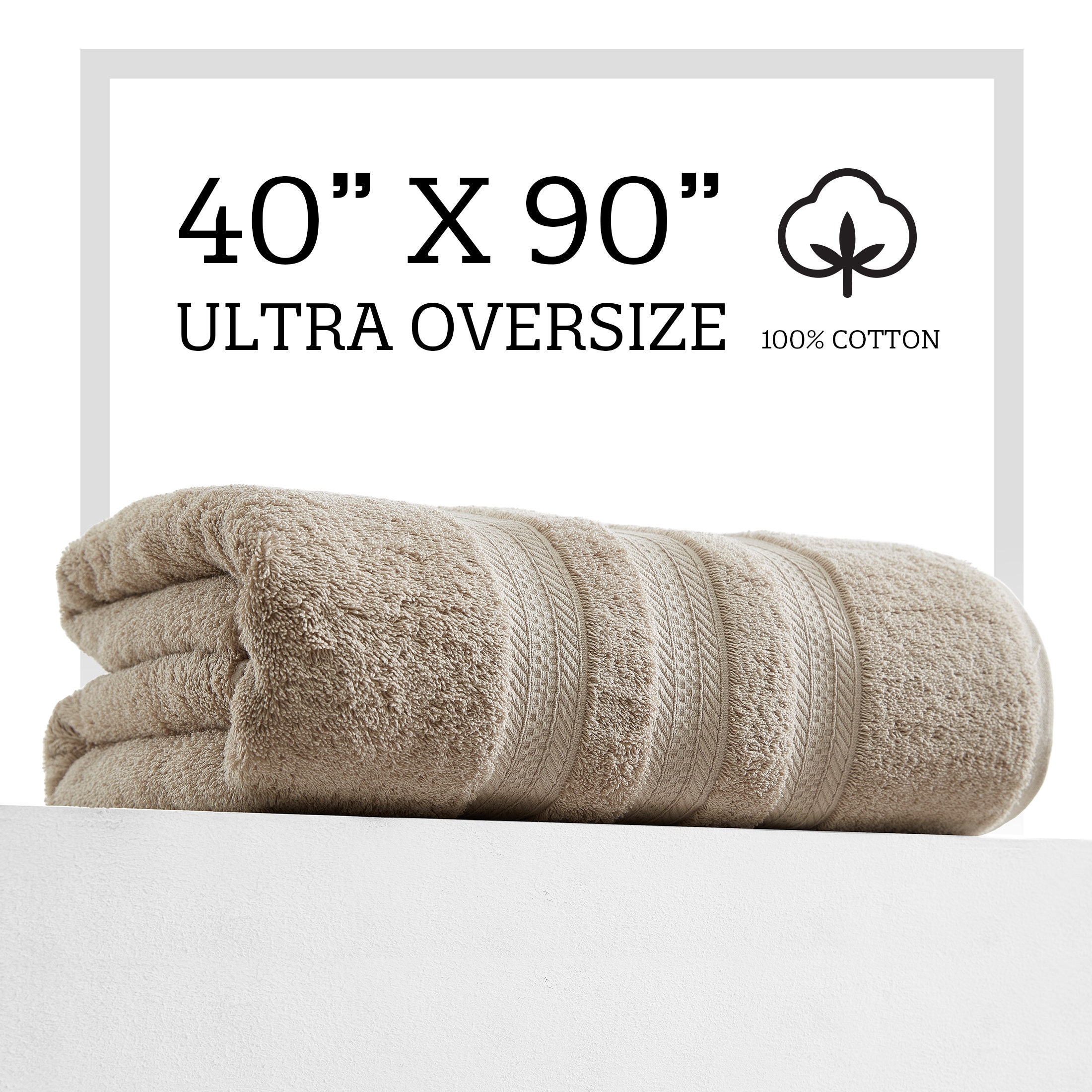 Extra Large Bath Towel Ultra Oversize Bath Sheet 100 Cotton 40in X