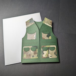 Titular de la tarjeta de regalo de caza/camuflaje/chaleco militar