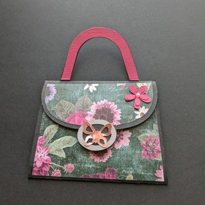 Cadeaukaarthouder met bloemenprint