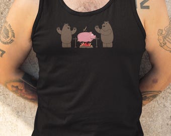 Lustiges Gay Bear Pride Tank Top: Unisex LGBTQIA Jersey