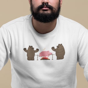 Fun gay bear pig roast sweatshirt! LGBTQIA, LGBTQ sweatshirt, Queer sweatshirt, gay pride sweatshirt, gay bear pride, say gay