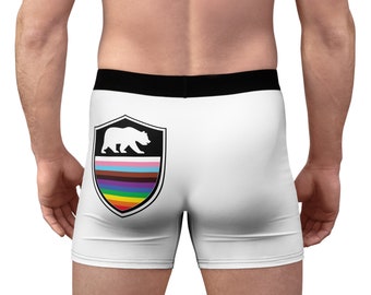 Gay Bear Pride Boxer: LGBTQIA Fortschrittskennzeichnung Unterwäsche
